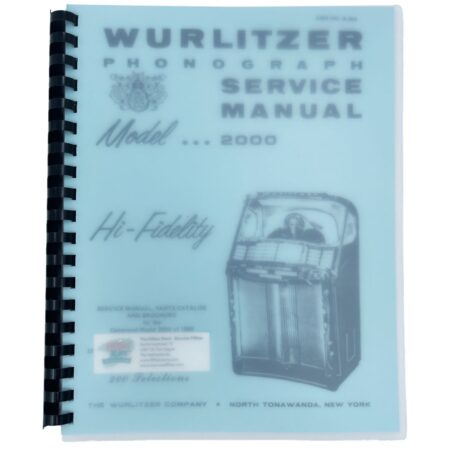 Wurlitzer 2000 Jukebox Service Manual | Wurlitzer