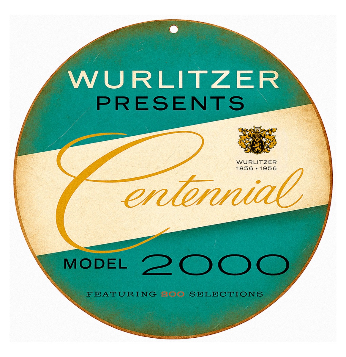 Wurlitzer 2000 Promotie Bord | Wurlitzer