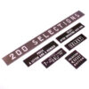 Wurlitzer 2000 instructie glaasjes (6 stuks) | Wurlitzer