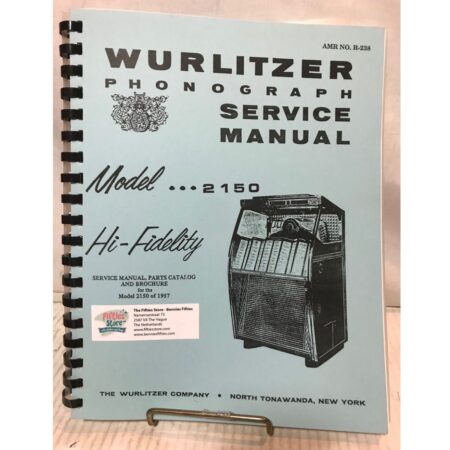 Wurlitzer 2150 Jukebox Service Manual | Wurlitzer
