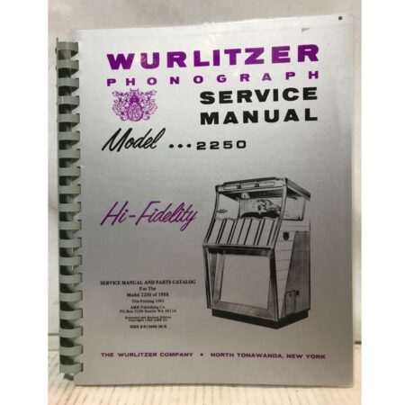 Wurlitzer 2250 Jukebox Service Manual | Wurlitzer