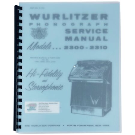 Wurlitzer 2300(S) And 2310(S) Jukebox Service Manual | Wurlitzer