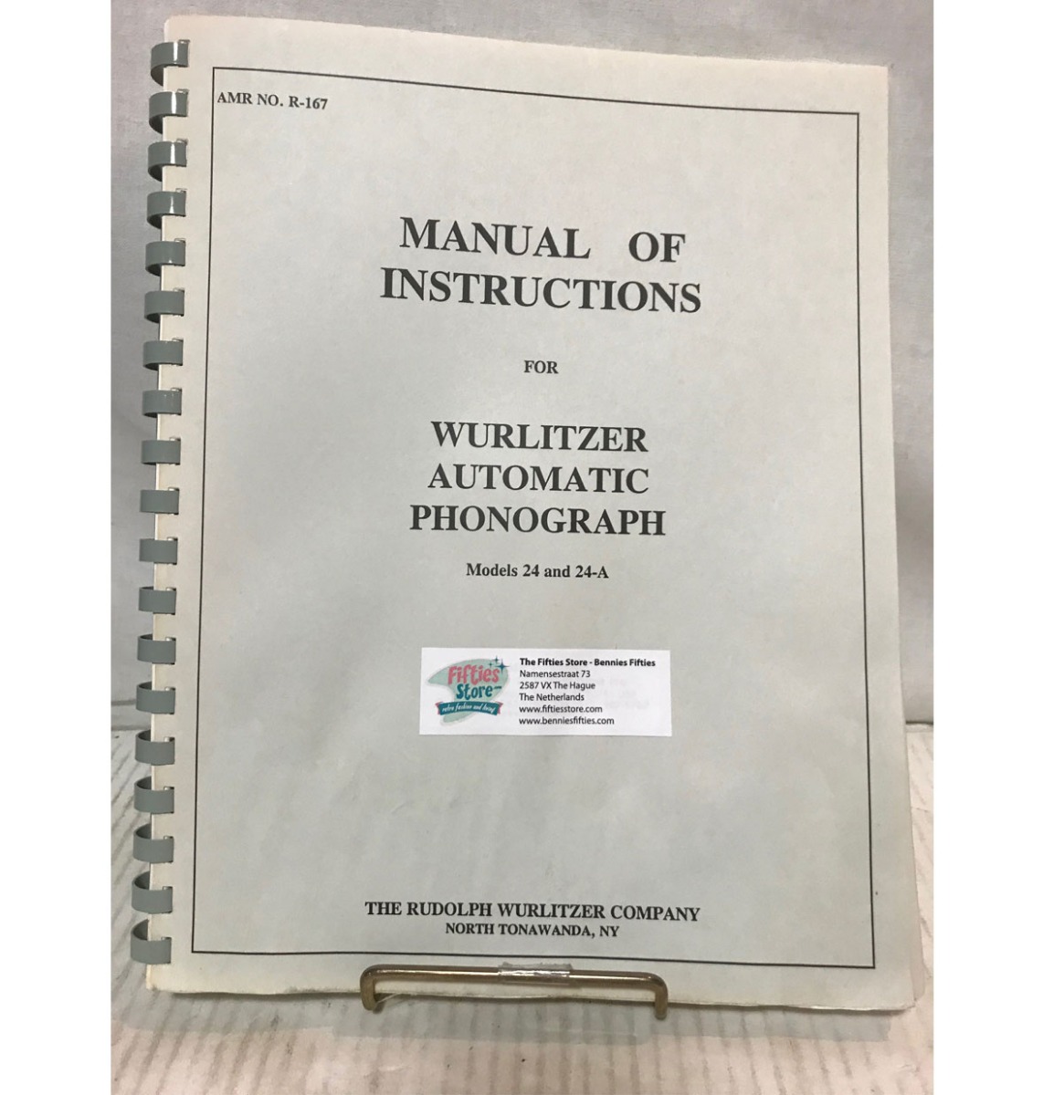 Wurlitzer 24 And 24A Jukebox Manual Of Instructions | Wurlitzer