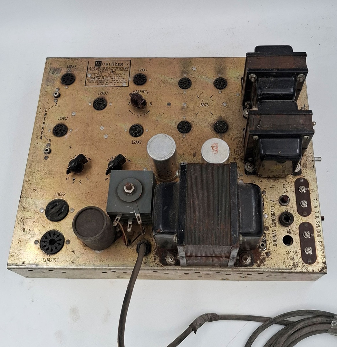 Wurlitzer 2615 Mexicaanse Versterker - Origineel | Wurlitzer