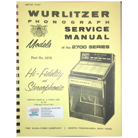 Wurlitzer 2700 Jukebox Service Manual | Wurlitzer