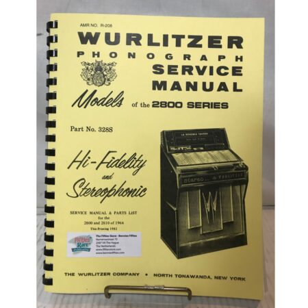 Wurlitzer 2800 And 2810 Jukebox Service Manual | Wurlitzer