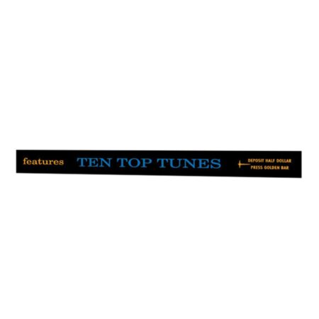 Wurlitzer 2800 Model 'Ten Top Tunes' Display Strook - Blauw | Wurlitzer