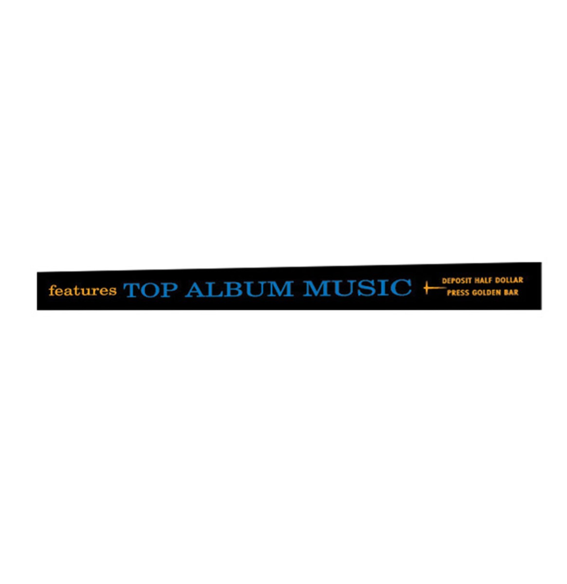 Wurlitzer 2800 Model 'Top Album Music' Display Strook - Blauw | Fiftiesstore