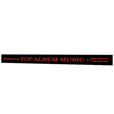 Wurlitzer 2800 Model 'Top Album Music' Display Strook - Rood | Fiftiesstore