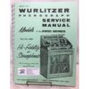 Wurlitzer 2900 Jukebox Models Service Manual | Wurlitzer