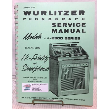 Wurlitzer 2900 Jukebox Models Service Manual | Wurlitzer