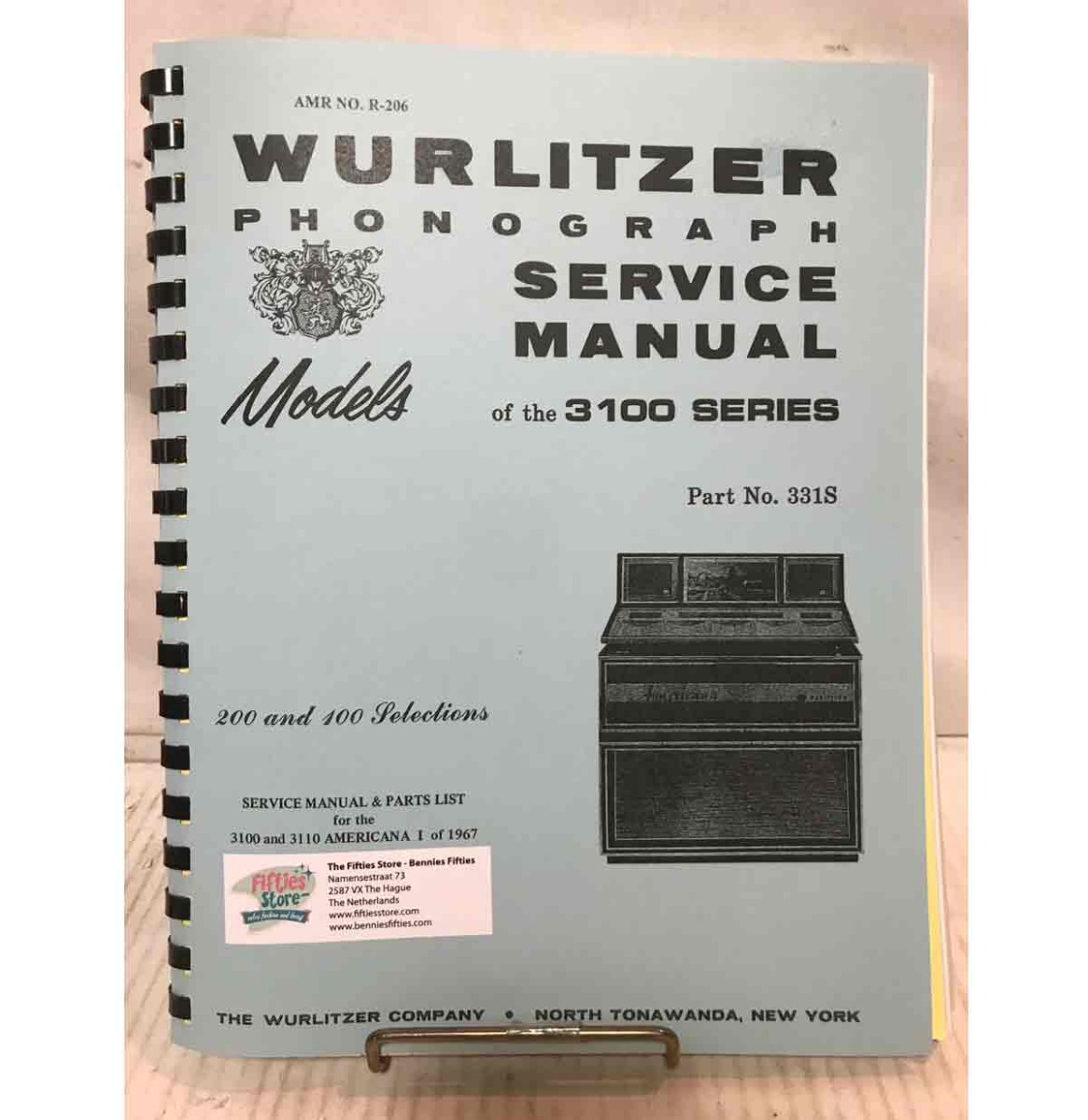 Wurlitzer 3100 And 3110 Americana I Jukebox Service Manual And Parts List | Wurlitzer