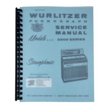 Wurlitzer 3200 Series Jukebox Services Manual | Wurlitzer