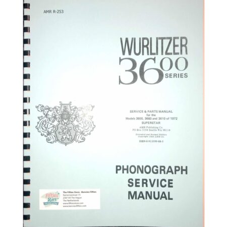 Wurlitzer 3600 Series Superstar Service En Onderdelen Manual | Fiftiesstore