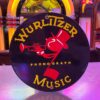 Wurlitzer Johnny One Note Logo Emaille Bord - Ø22