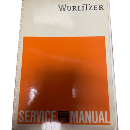 Wurlitzer Manual 1970 Origineel | Wurlitzer