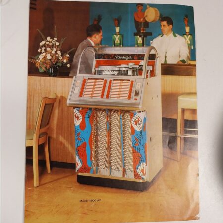 Wurlitzer Model 1600 (1954) Jukebox Promotie Flyer - Original | Wurlitzer