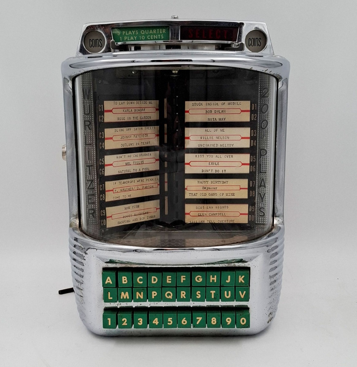 Wurlitzer Model 5210 Wallbox (1957) - Origineel | Wurlitzer