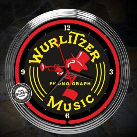 Wurlitzer Music 'Johnny One Note' Neonklok 38 cm | Wurlitzer