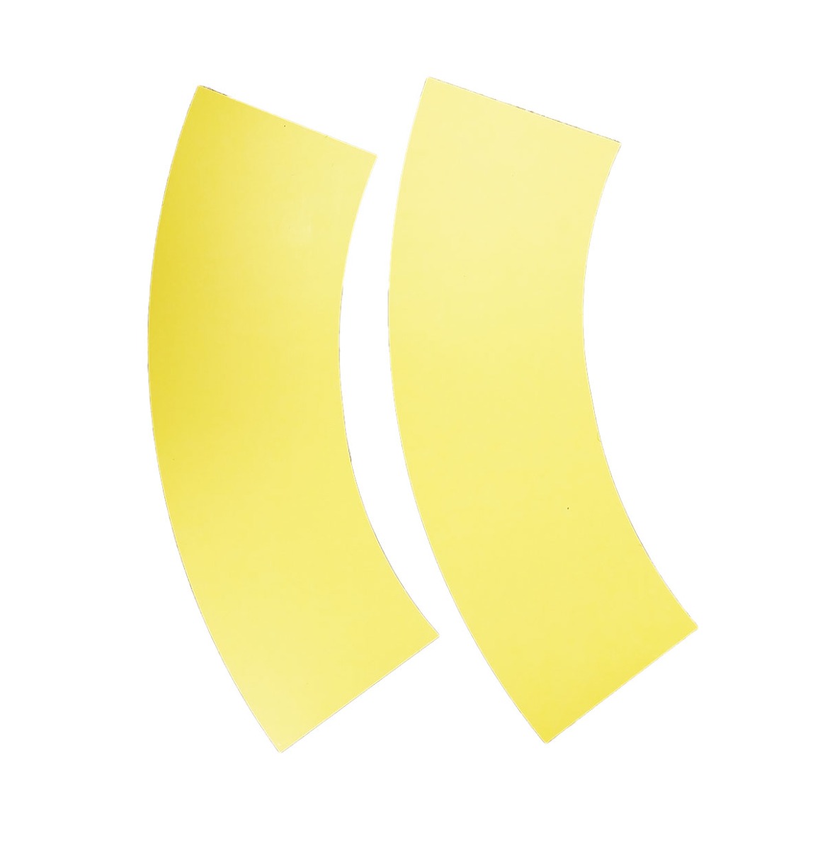 Wurlitzer OMT Geel Plastic Paneel Achter Bubble Tubes - Set Links en Rechts | Wurlitzer