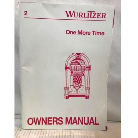 Wurlitzer One More Time Service Manual - CD Jukebox Older Version - Pre-owned | Wurlitzer