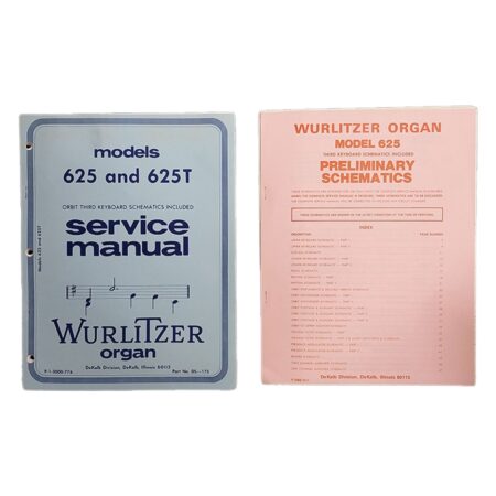Wurlitzer Organ 625 Service Manual | Wurlitzer