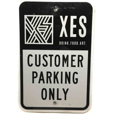 XES Customer Parking Only Metalen Straatbord - Origineel | The Dutch Pickers