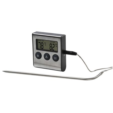 Xavax Digitale vleesthermometer met timer Kookaccessoires Zwart | Xavax
