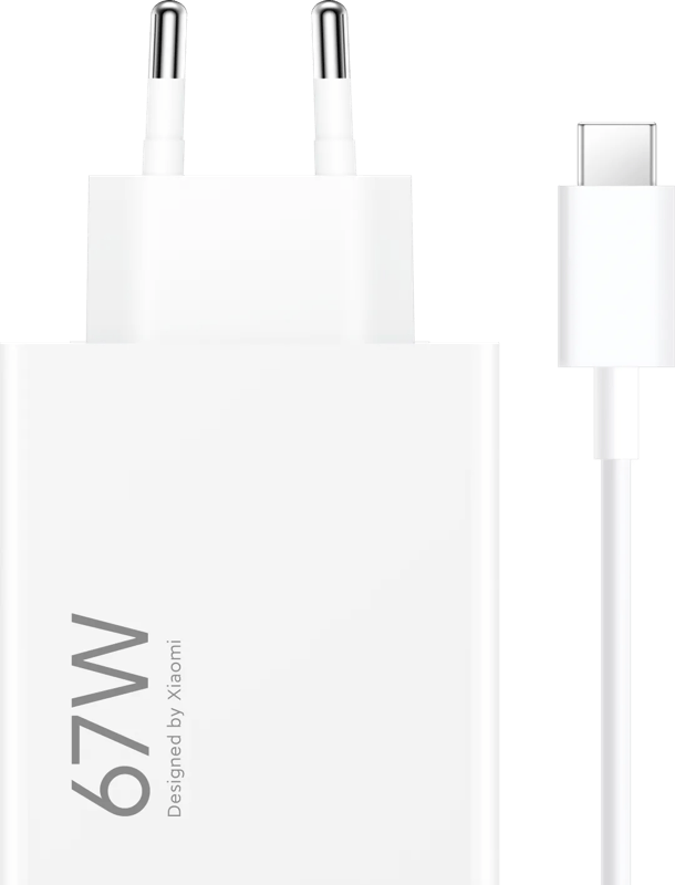 Xiaomi Hypercharge Power Delivery Oplader 67W + Usb A naar Usb C Kabel (1m) Wit