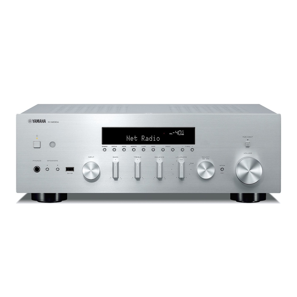 Yamaha R-N600A Receiver Zilver | Yamaha