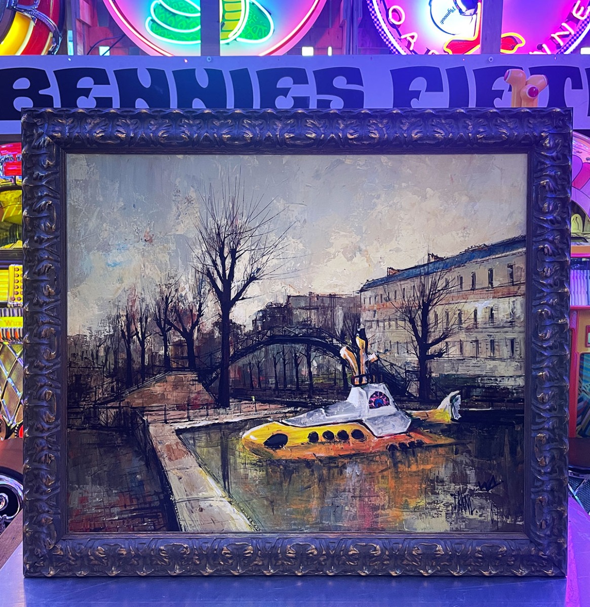 Yellow Submarine - Origineel Kunstwerk door Wesley Altena (2022) | The Dutch Pickers