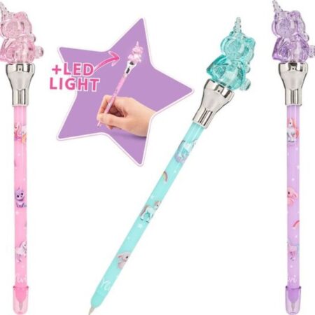 Ylvi Pen Met Eenhoorn Topper En Led Licht | Depesche