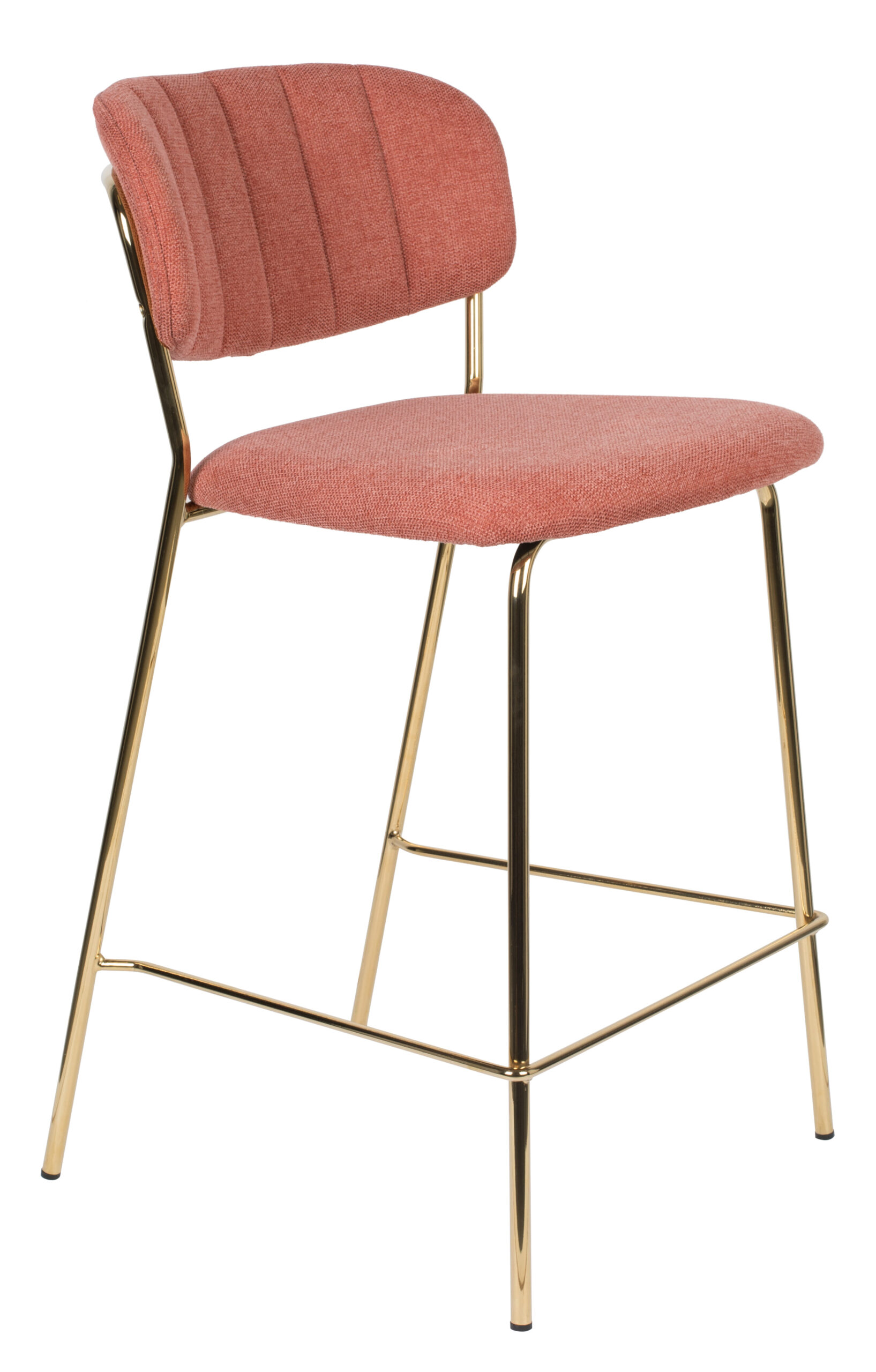 ZILT Barstoel 'Kolten' kleur Goud/Roze (zithoogte 65cm) | ZILT
