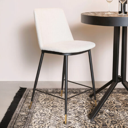 ZILT Barstoel 'Younes' kleur Beige (zithoogte 65cm) | ZILT
