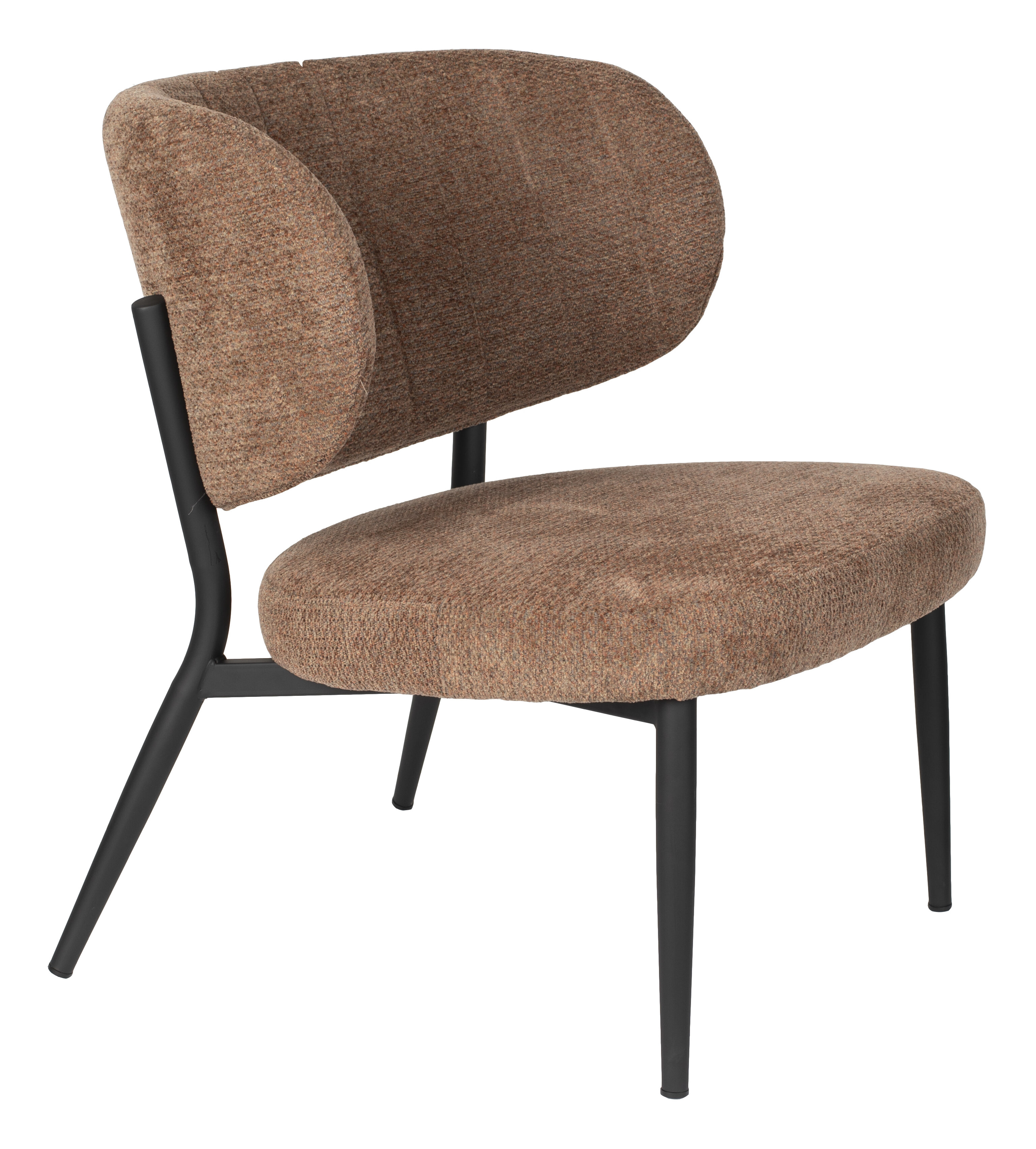 ZILT Fauteuil 'Ondrea' kleur Oranje/Grijs | ZILT