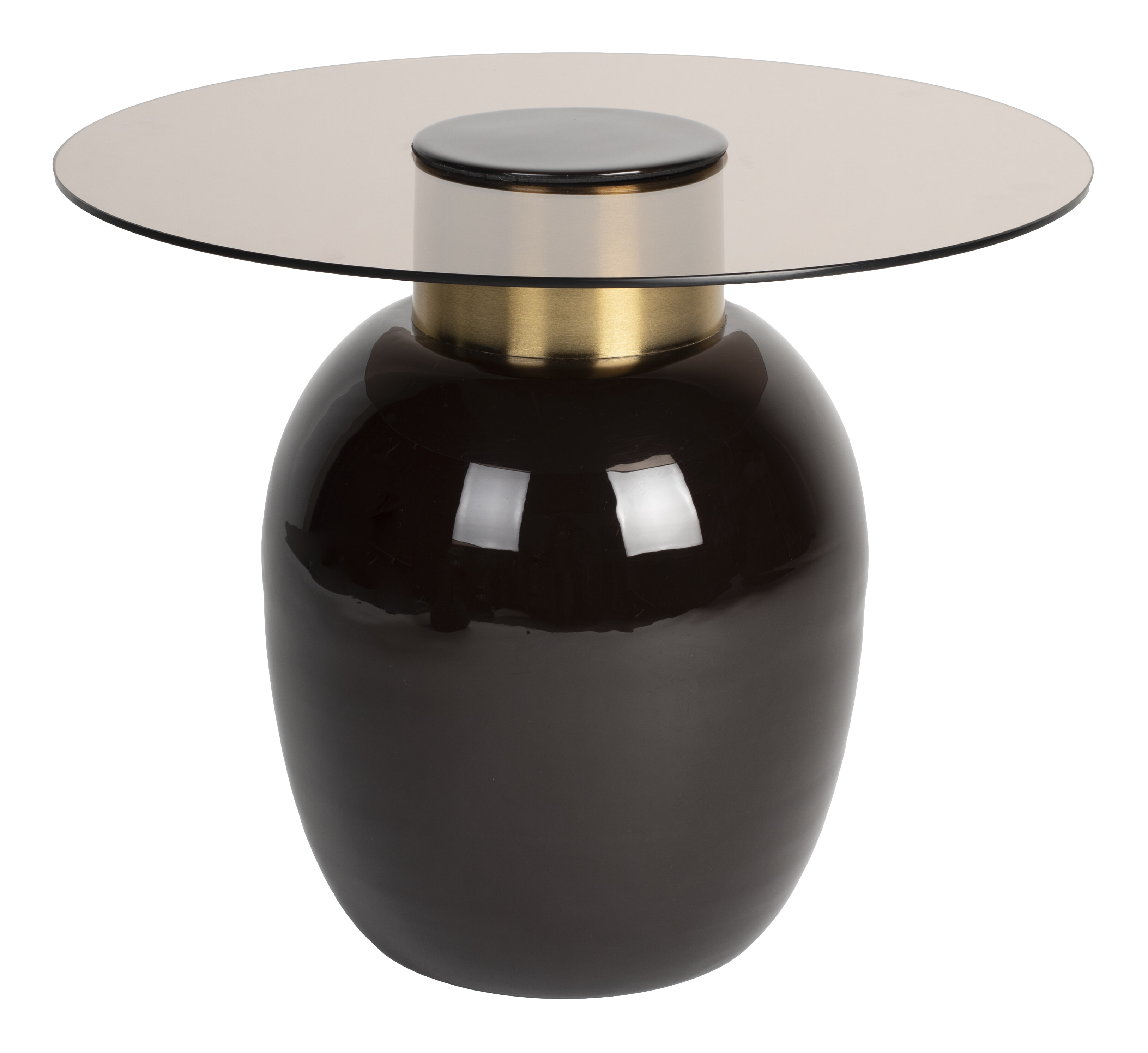 ZILT Ronde Bijzettafel 'Freddy' Glas