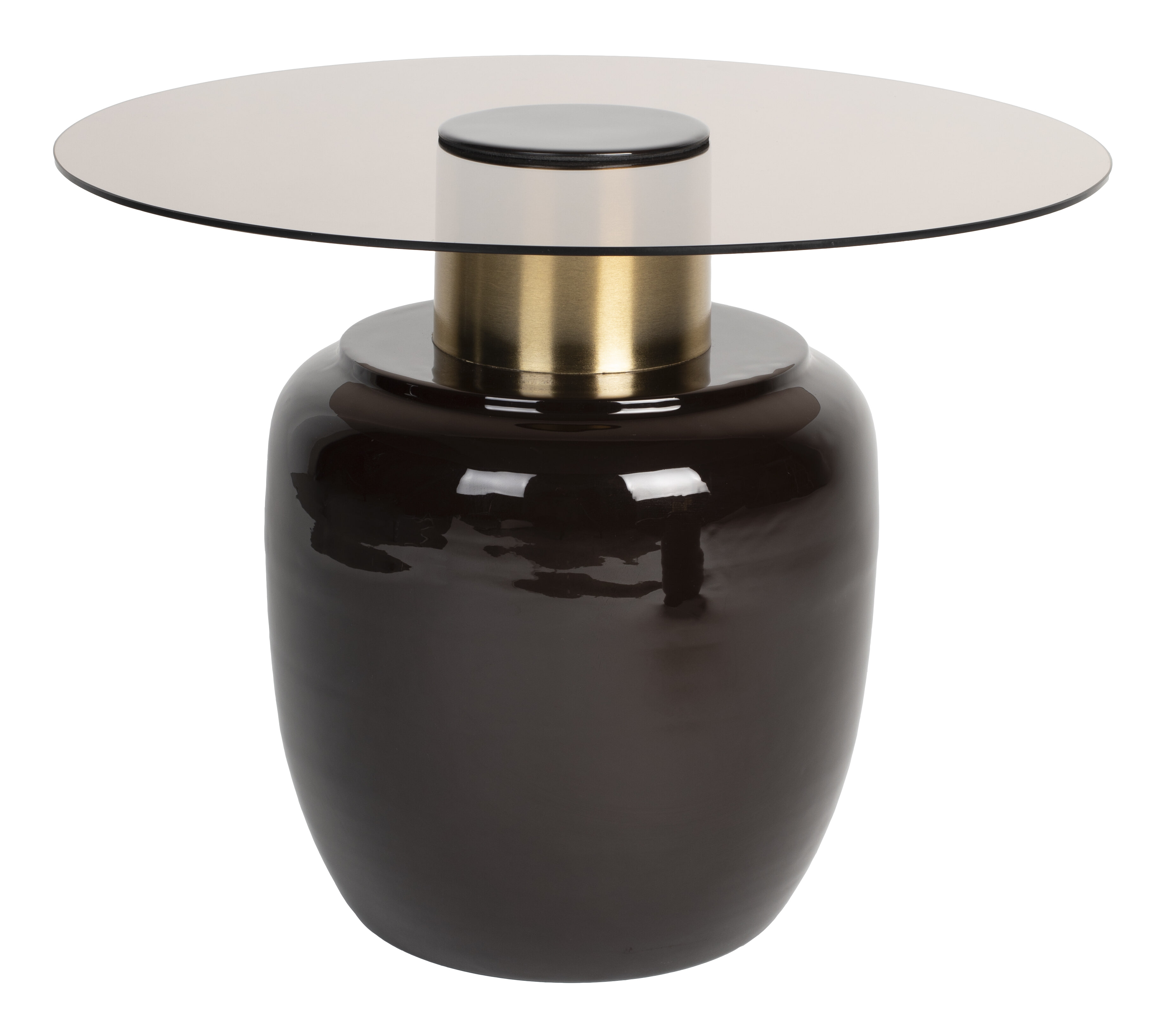 ZILT Ronde Bijzettafel 'Freddy' Glas
