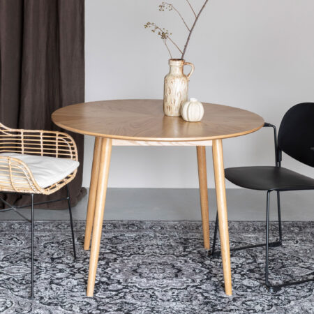 ZILT Ronde Eettafel 'Memo' Eikenhout