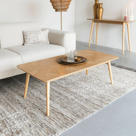 ZILT Salontafel 'Hany' Eikenhout Visgraat