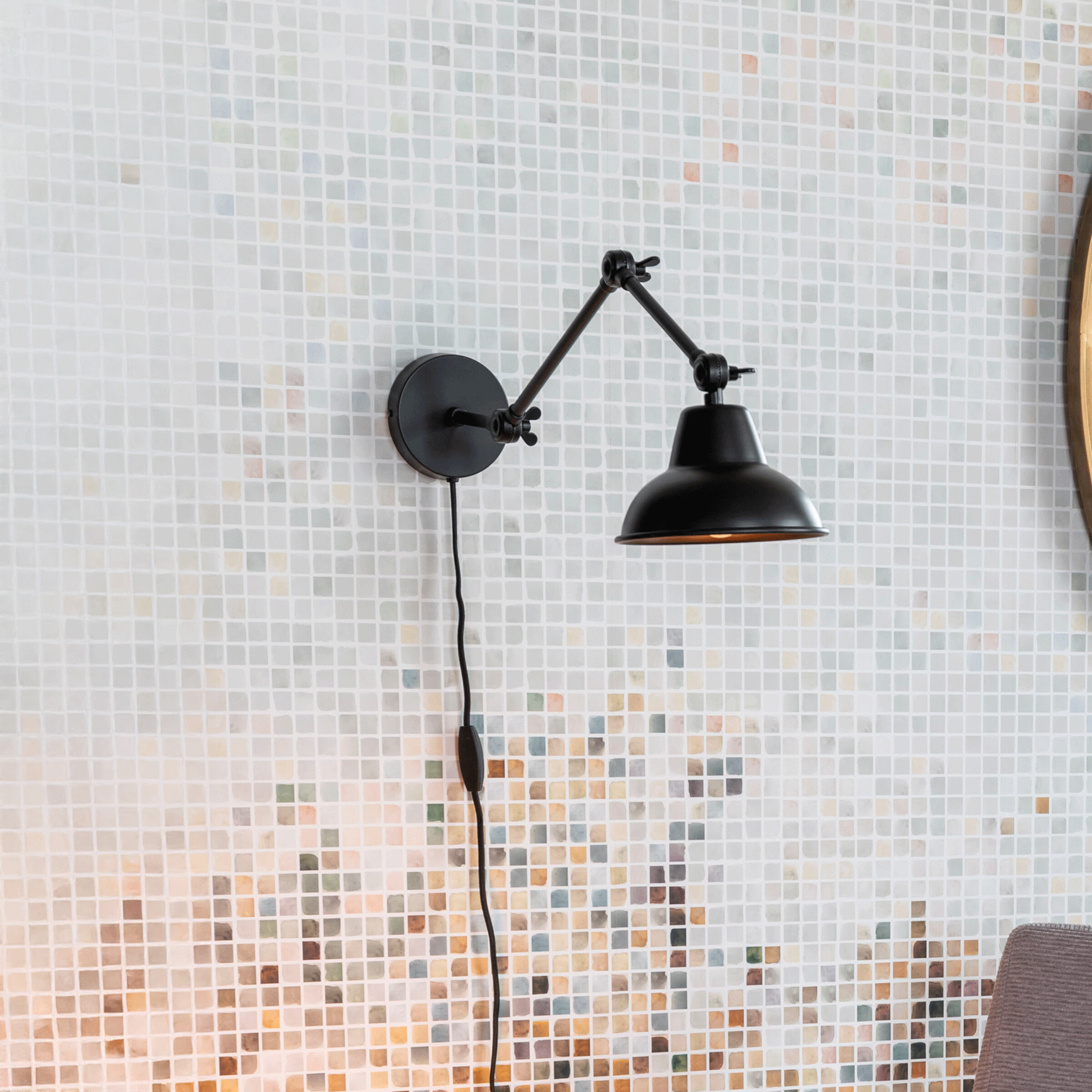 ZILT Wandlamp 'Vardon' kleur Zwart | ZILT