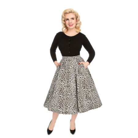 Zabrina Skirt Leopard-XXL | 30% korting | Hearts and Roses