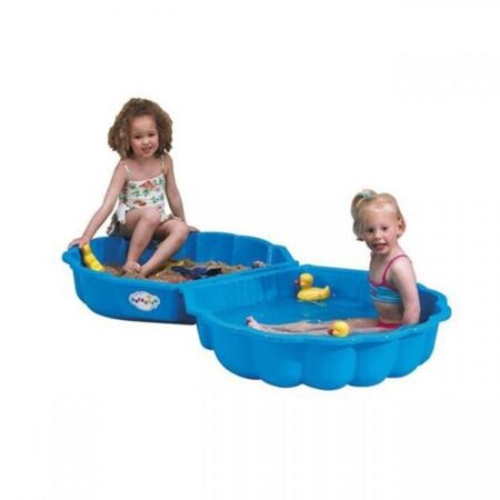 Zandbak Schelp Blauw 87x78x20 cm | Paradiso Toys