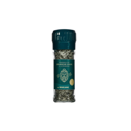Zeeuwsche Zoute Molen 100% Wakame - Verrijk uw Gerechten met Zeewier - Handige Zoutmolen - Hoogwaardige Wakame voor Keukengebruik | FUN COOKING ONLINE