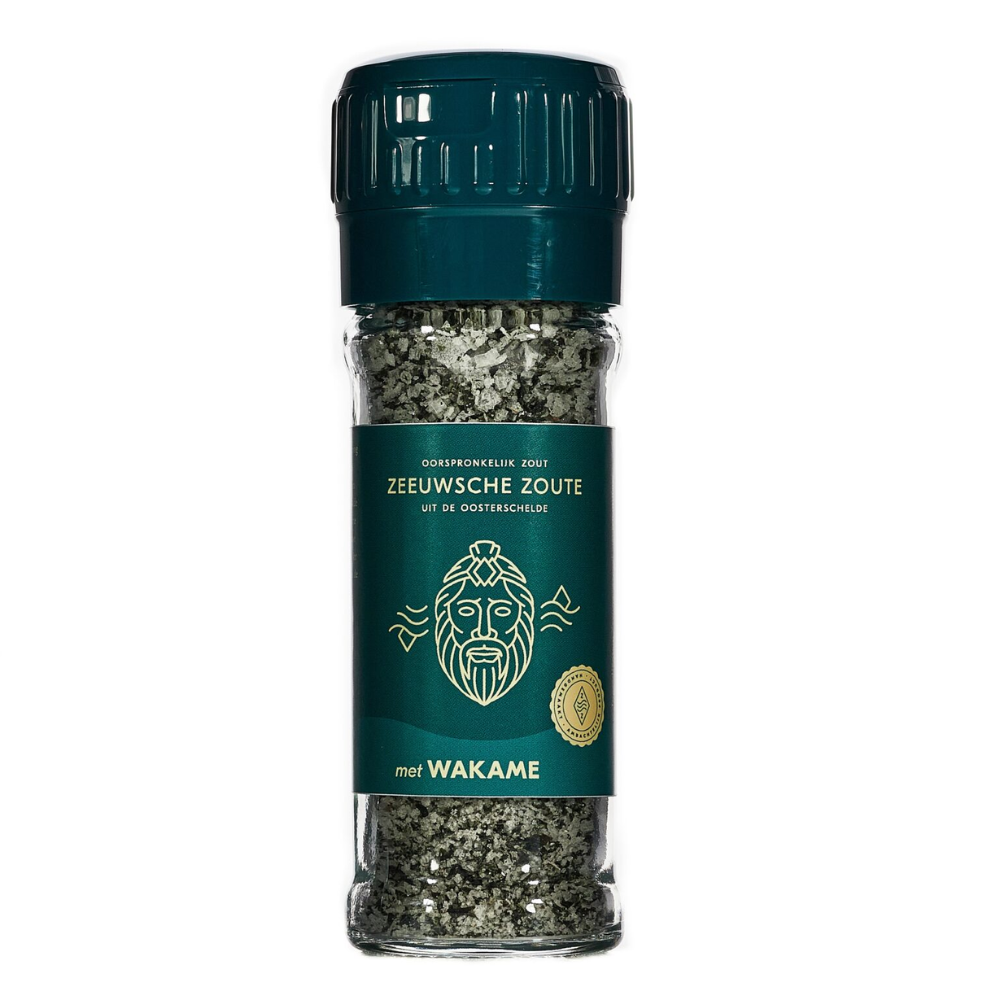 Zeeuwsche Zoute Zoutmolen Wakame - Verrijk uw Gerechten met Zeewier - Handige Zoutmolen - Hoogwaardige Wakame voor Keukengebruik | FUN COOKING ONLINE