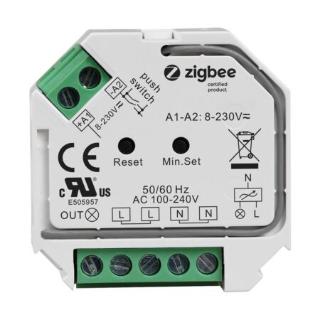 Zigbee Mini LED Pulsschakelaar - Draadloos - maximaal 400 Watt | HOFTRONIC