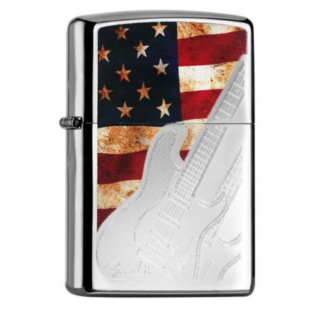Zippo Aansteker Fender Gitaar En Amerikaanse Vlag | Zippo