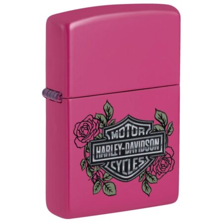 Zippo Aansteker Harley-Davidson Frequency - Roze | Harley-Davidson