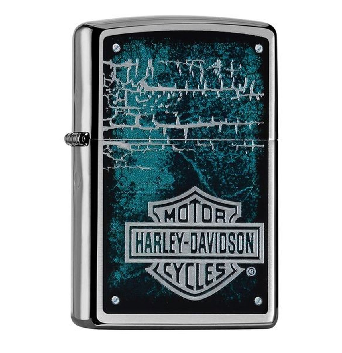Zippo Aansteker Harley-Davidson Logo Blauw | Harley-Davidson