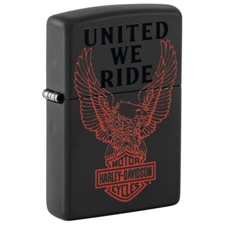 Zippo Aansteker Harley-Davidson United We Ride Rode Adelaar | Harley-Davidson