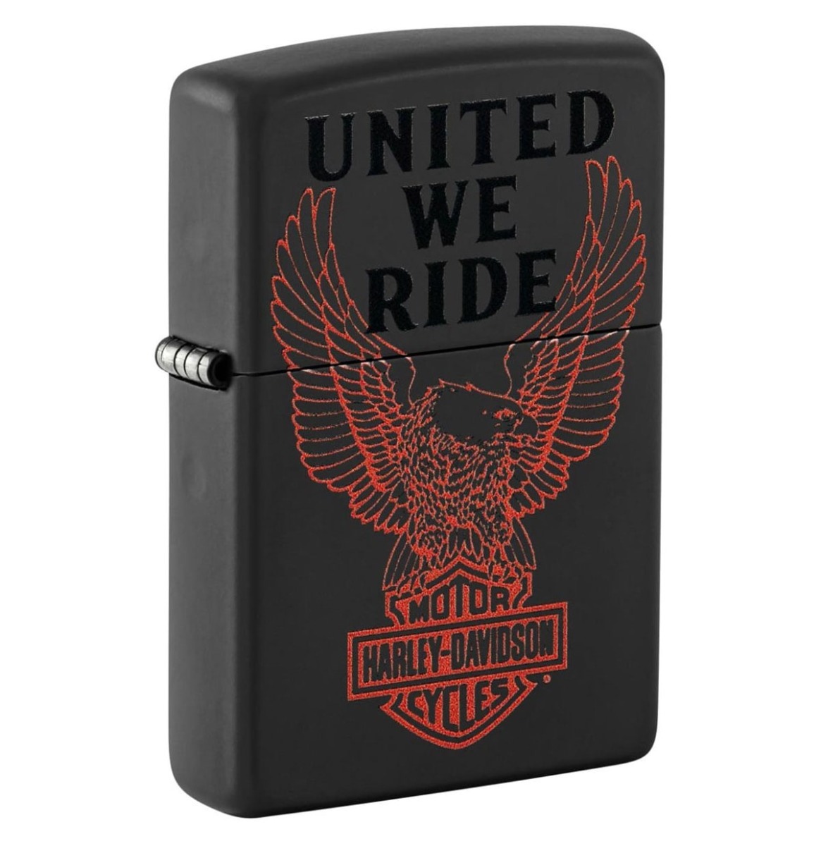Zippo Aansteker Harley-Davidson United We Ride Rode Adelaar | Harley-Davidson